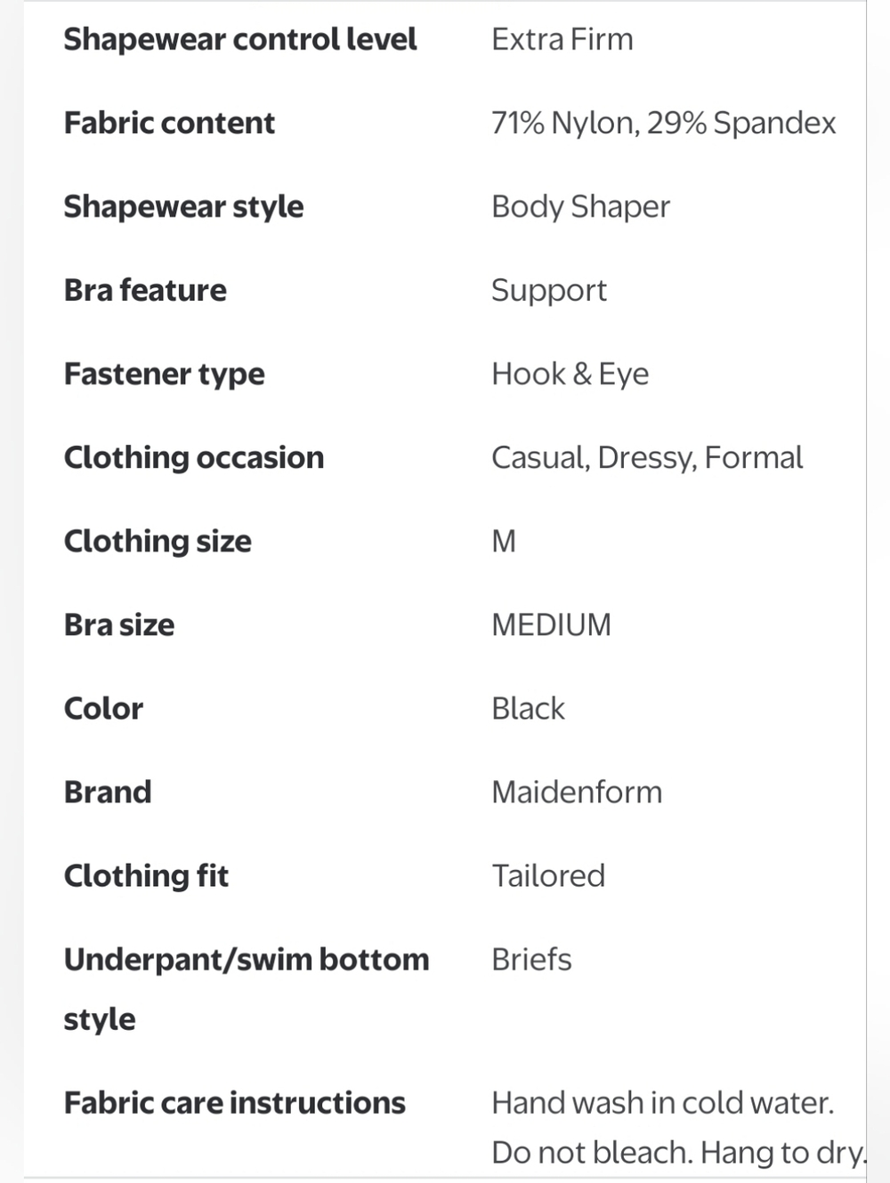 Maidenform Women’s Shapewear Modern Sculpts Extra Firm Shaping Bodysuit FLS108 - Picture 7 of 7